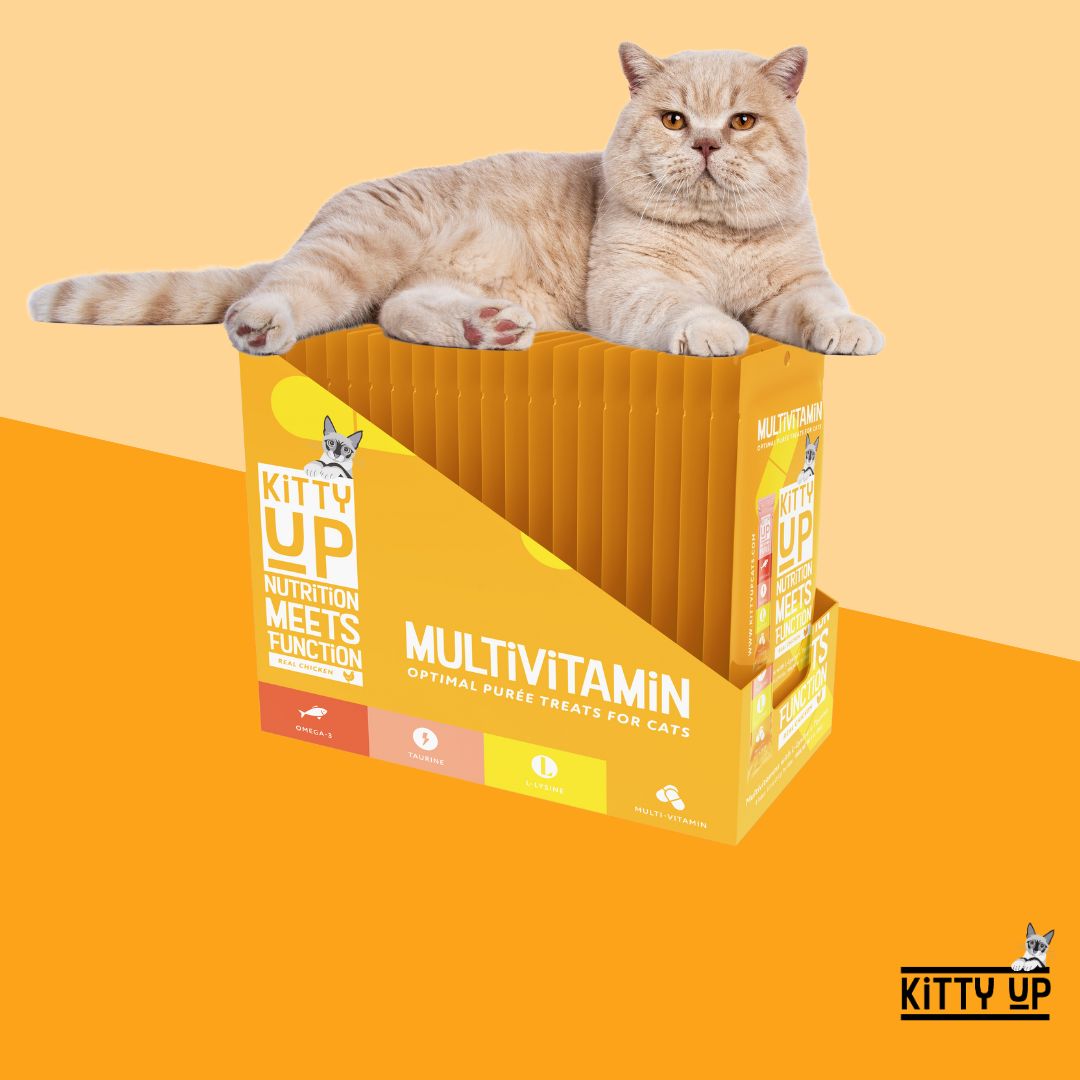 Multivitamin Cat Treat - Puree with L-Lysine & Taurine - Chicken Flavor