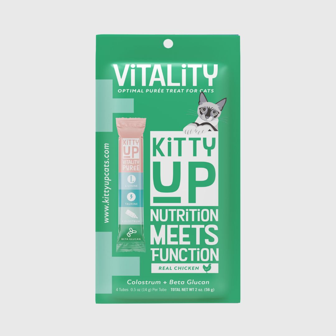 Vitality Puree for Cats – Immune Support with L-Lysine & Taurine in Real Chicken | Kitty Up