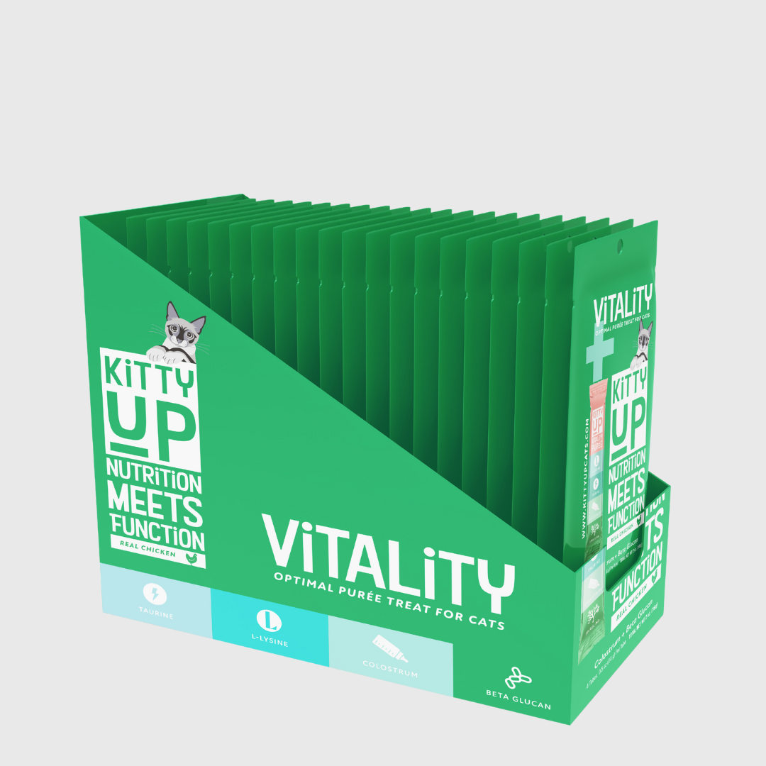 Vitality Puree for Cats – Immune Support with L-Lysine & Taurine in Real Chicken | Kitty Up